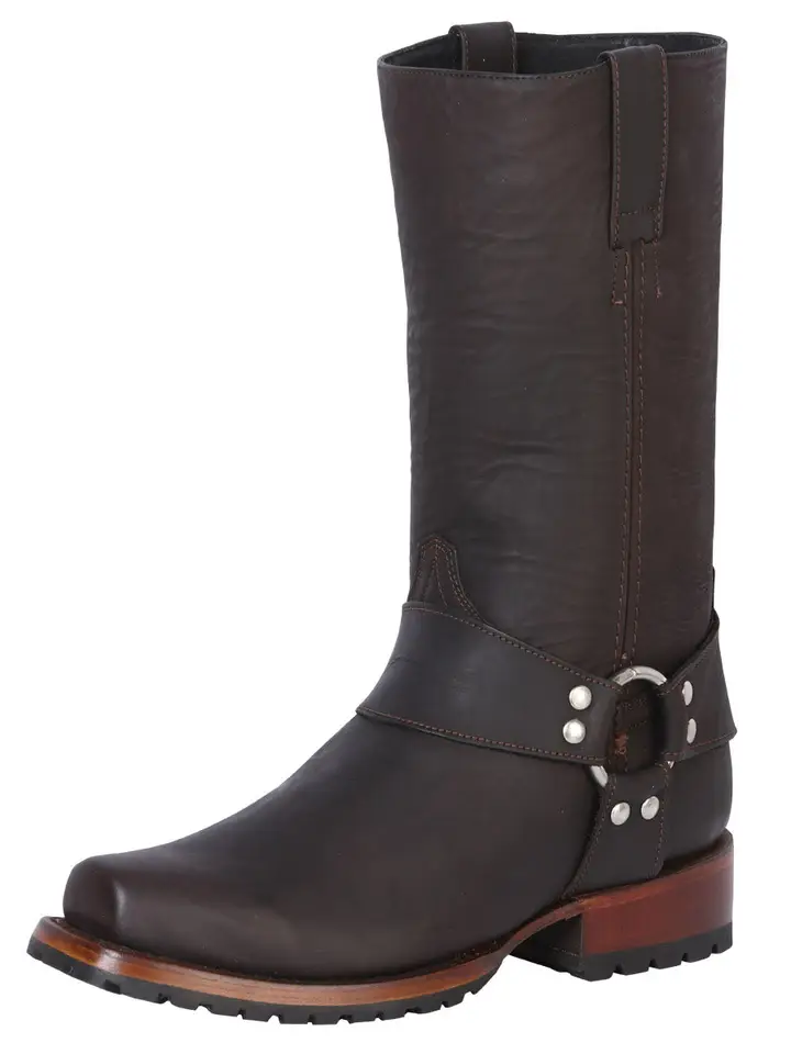 Leather Outlaw Biker Boot